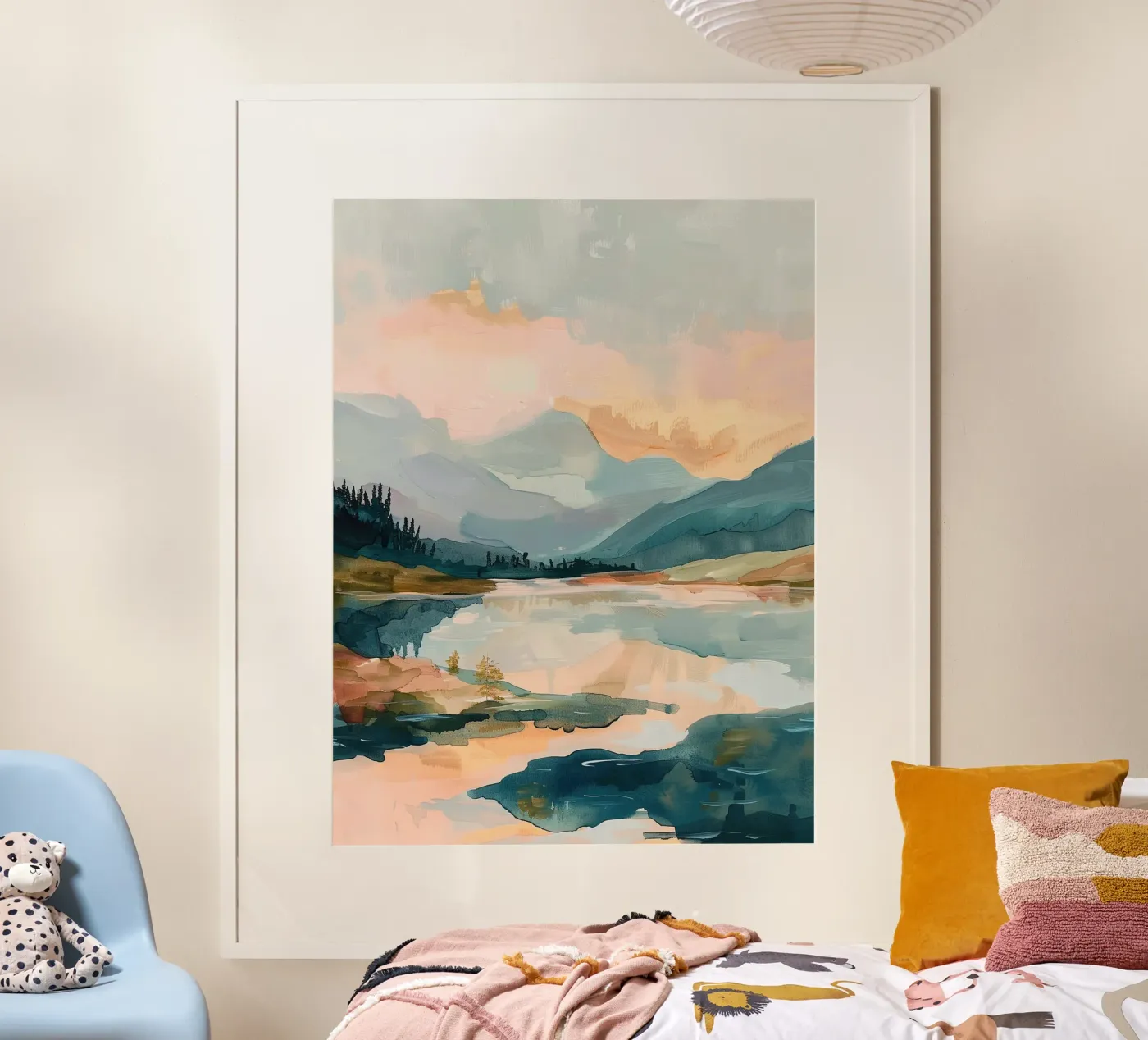 Misty Mountain Reflection poster da Calypso
