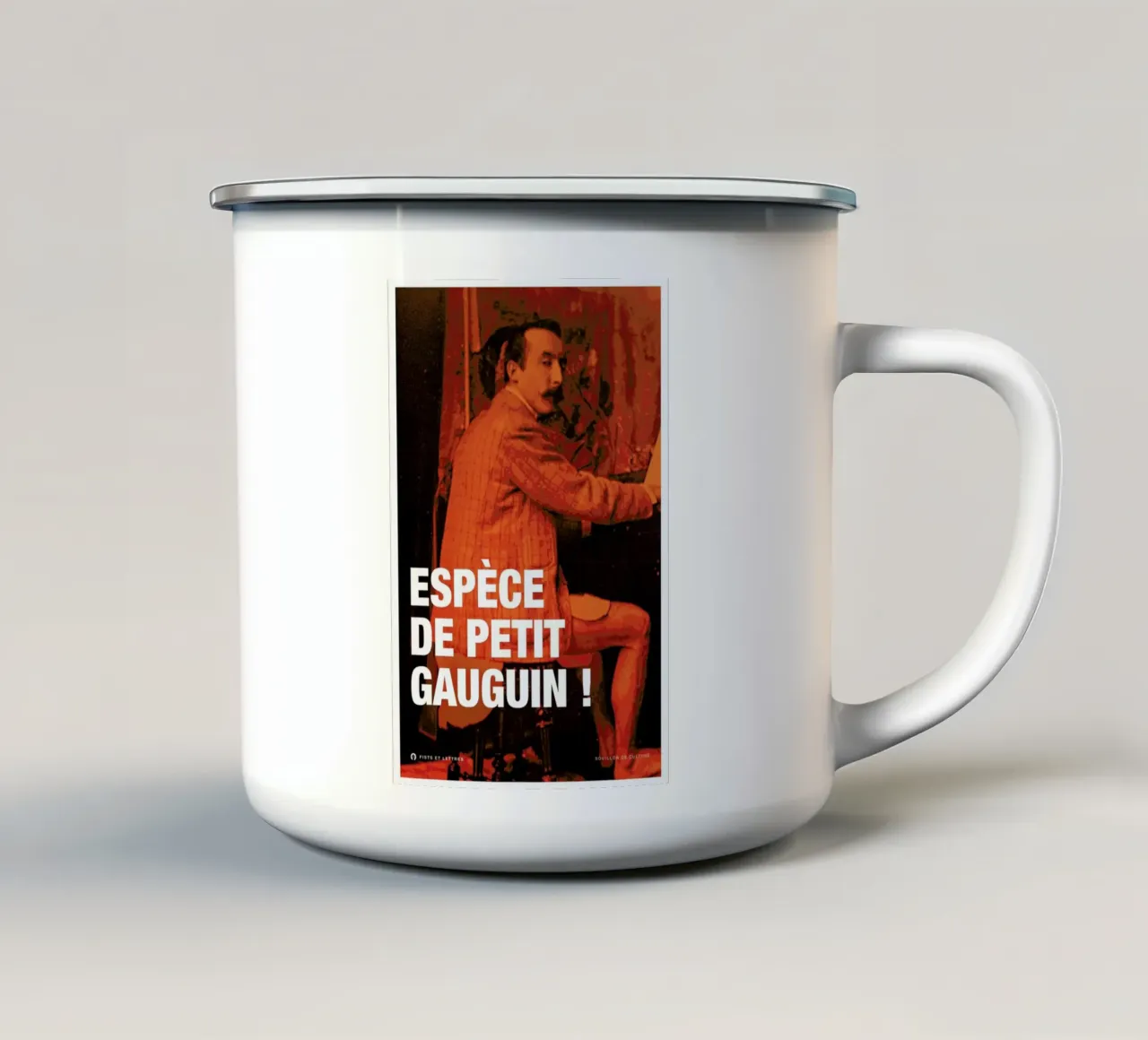 Gauguin enamel mug by Fists Et Lettres