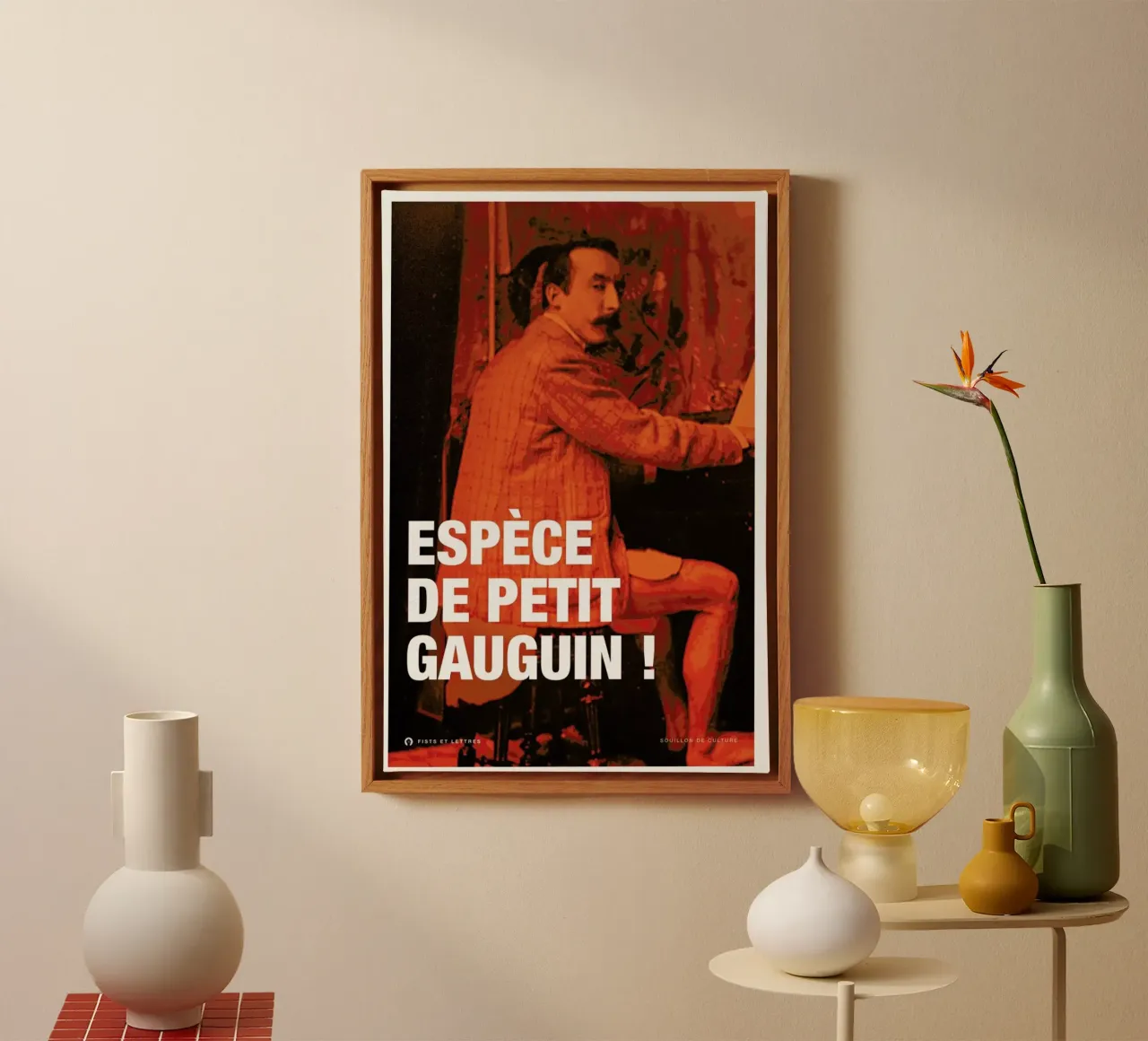 Gauguin toile de Fists Et Lettres