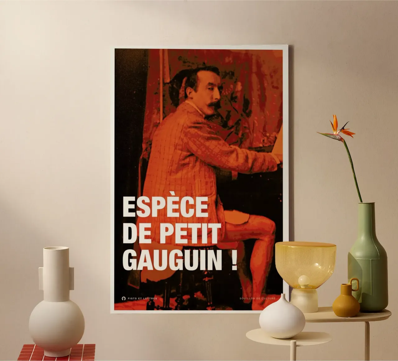 Gauguin toile de Fists Et Lettres