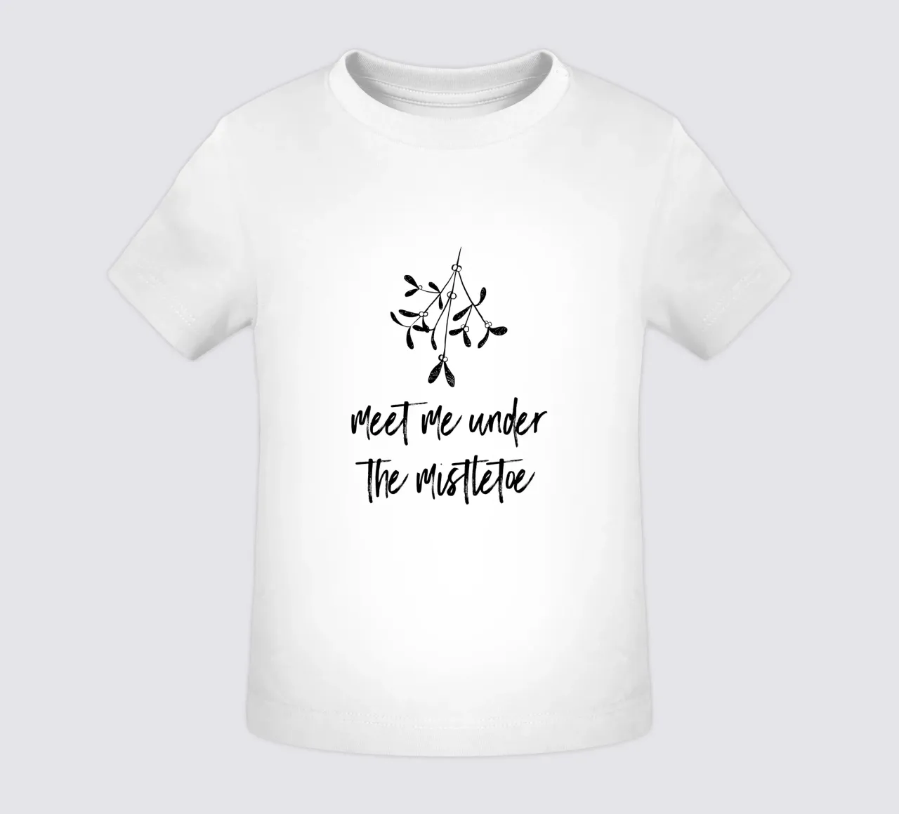 Meet me under the mistletoe maglietta neonato da modeern