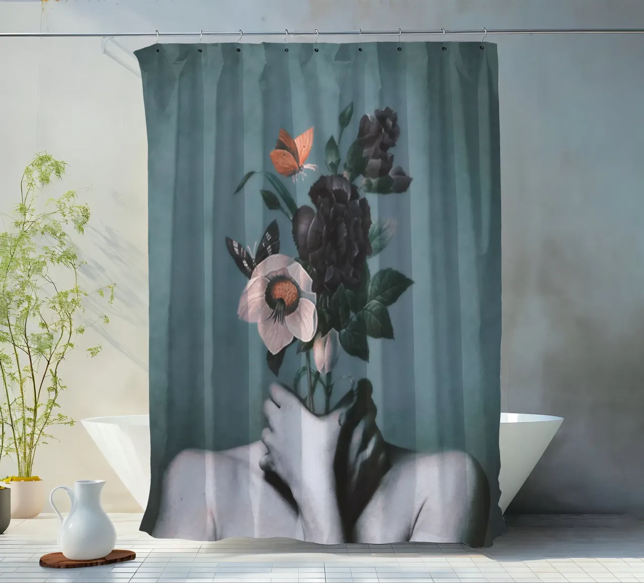 inner garden 3 shower curtain by dada22