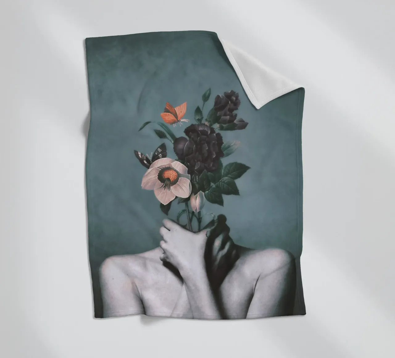 inner garden 3 fleece blanket by dada22