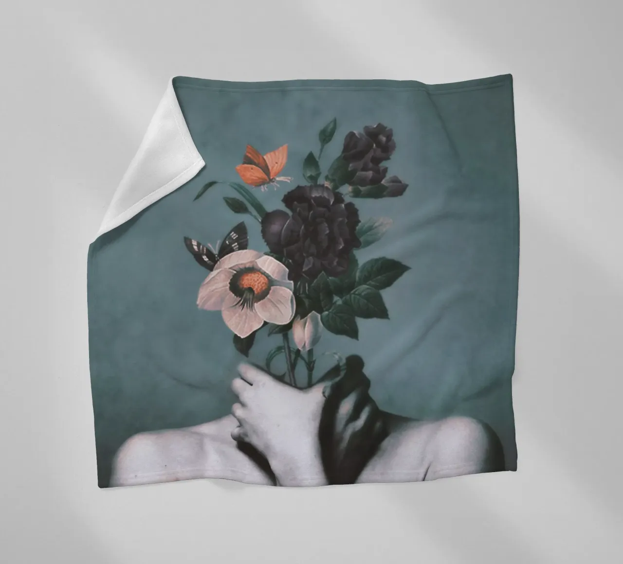 inner garden 3 fleece blanket by dada22
