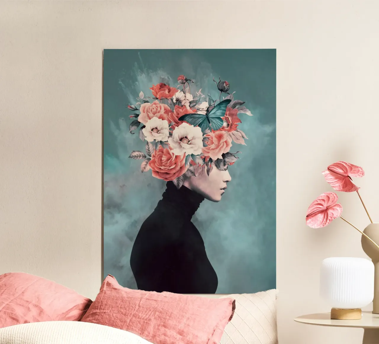 fioritura 3 poster con telaio in legno da dada22