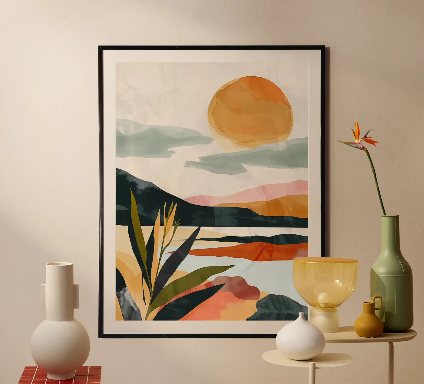 Desert Sun Reflection poster by softsoul dreams