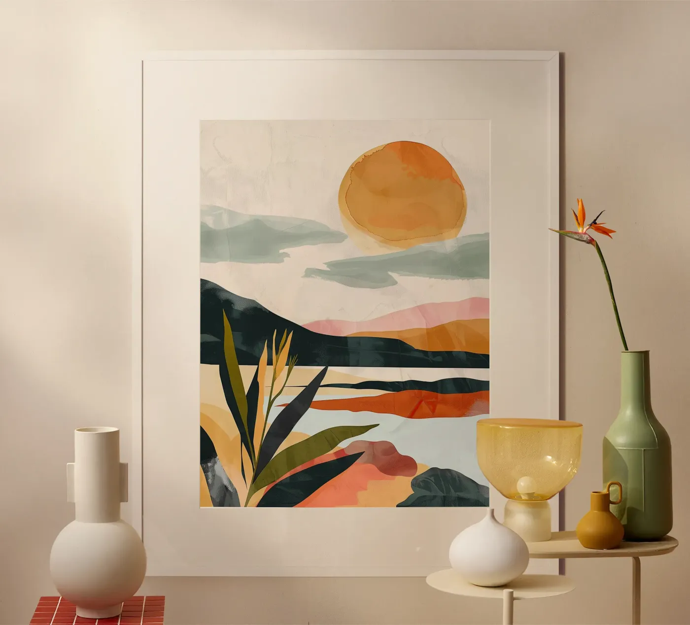 Desert Sun Reflection poster by softsoul dreams
