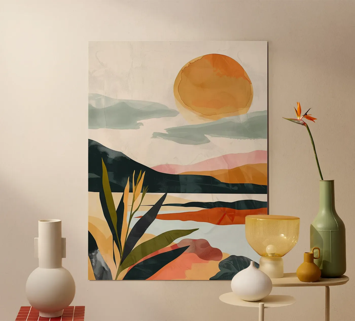 Desert Sun Reflection poster by softsoul dreams