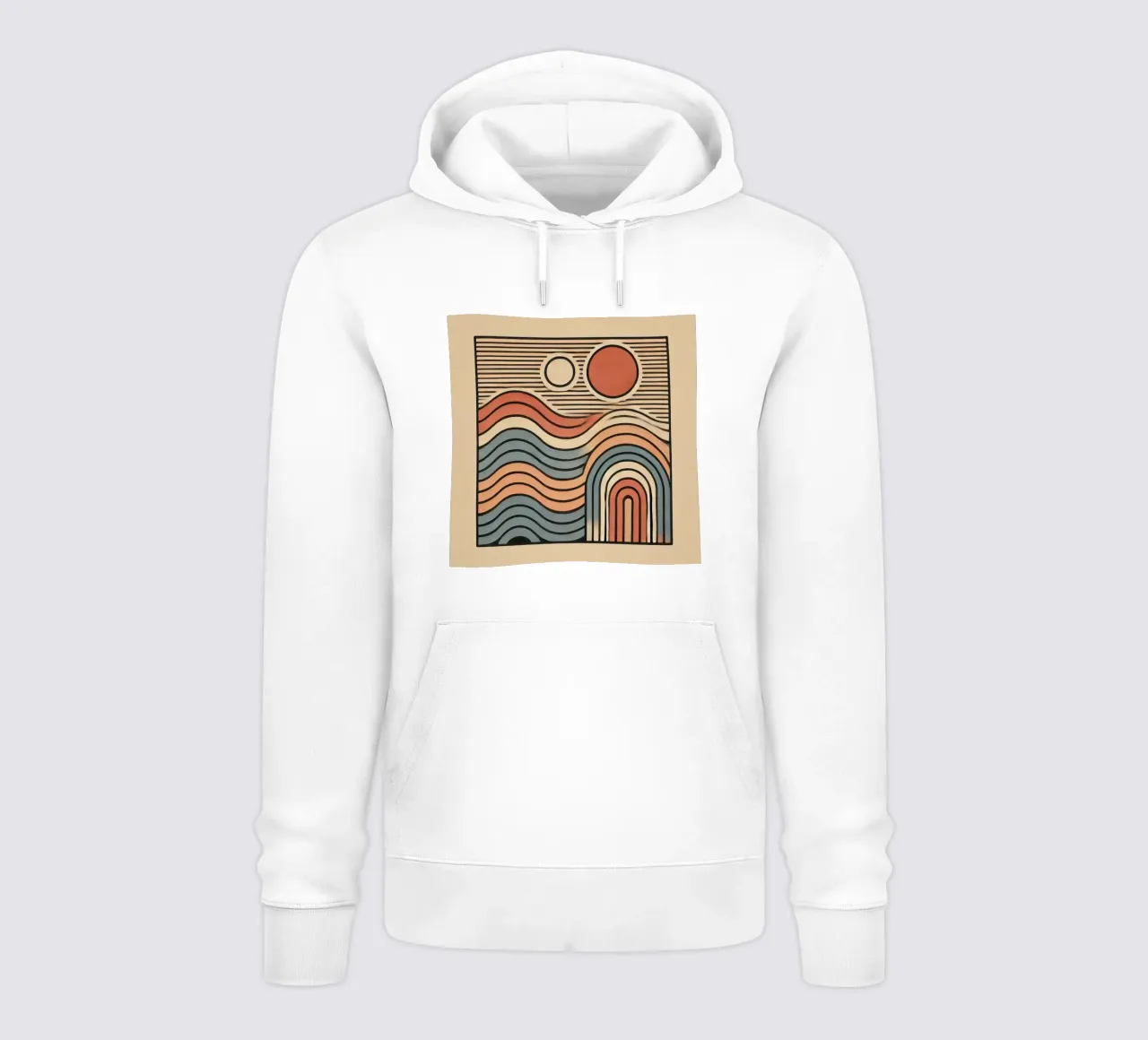 Retro Waves felpa con cappuccio da Lovegood