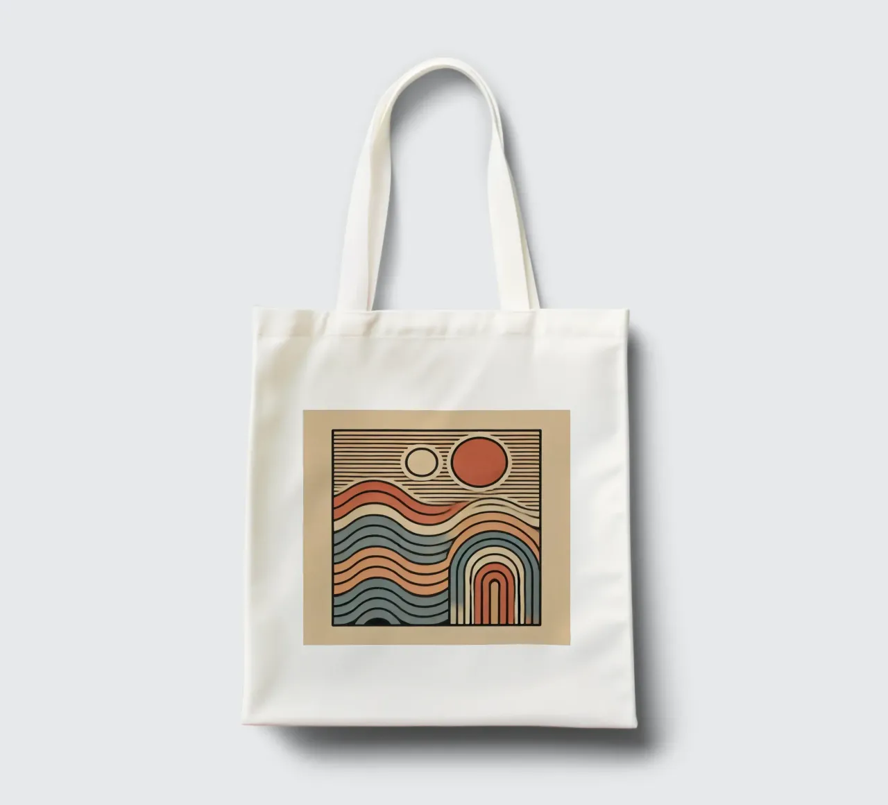 Retro Waves borsa in juta da Lovegood