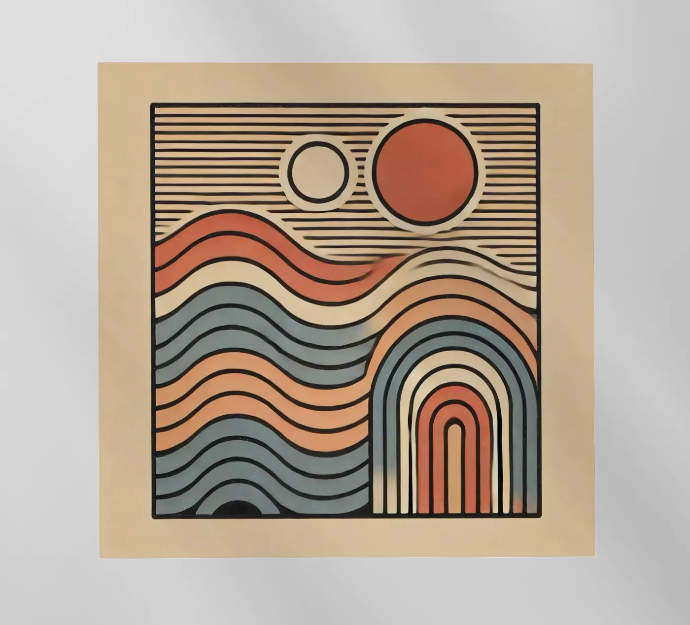 Retro Waves pellicola backlit da Lovegood