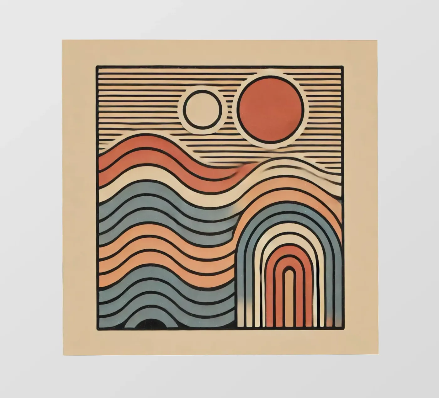 Retro Waves pellicola backlit da Lovegood