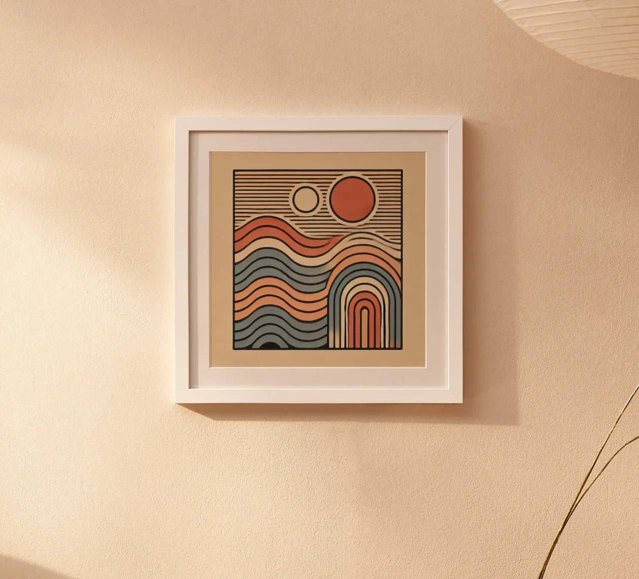 Retro Waves poster van Lovegood