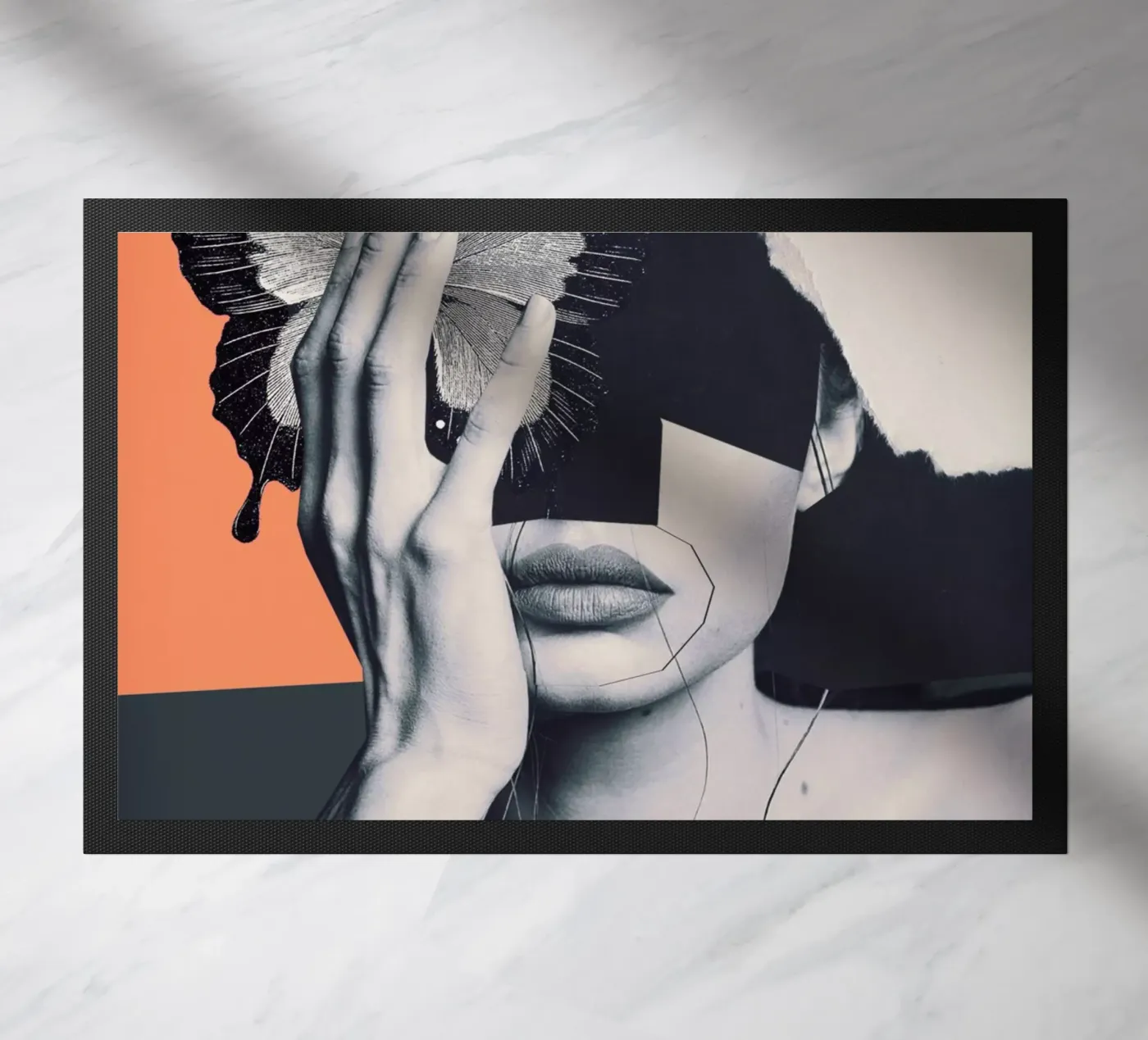 collage arte farfalla zerbino da dada22