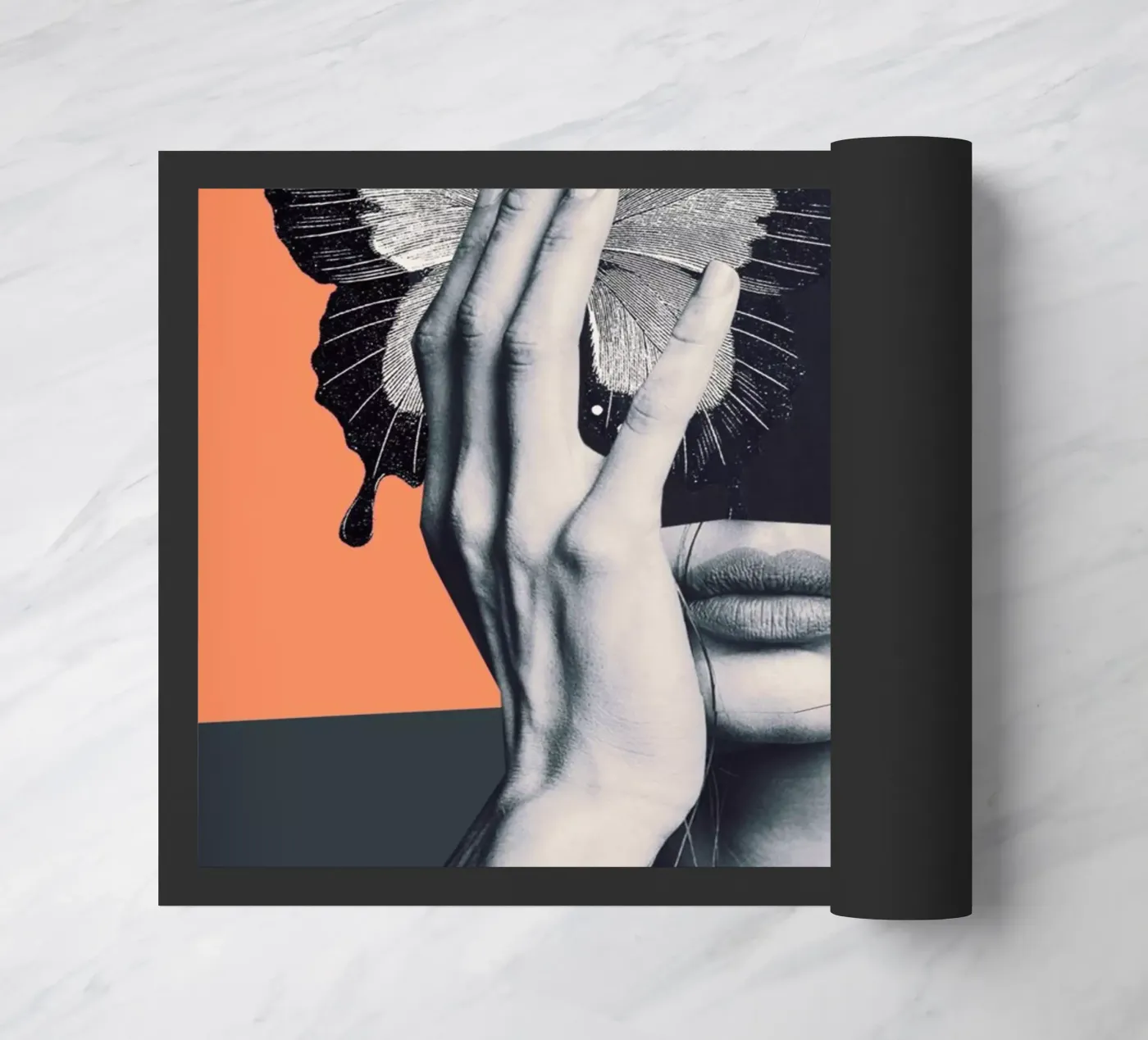 collage arte farfalla zerbino da dada22