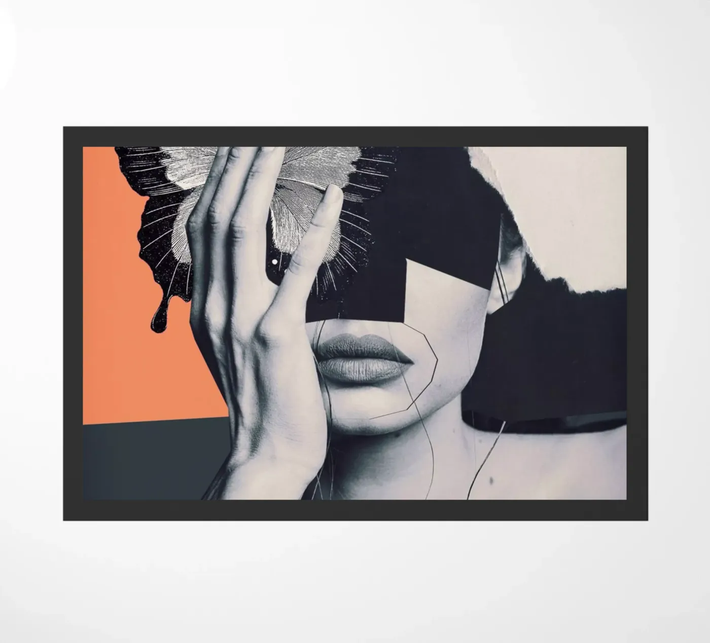 collage arte farfalla zerbino da dada22