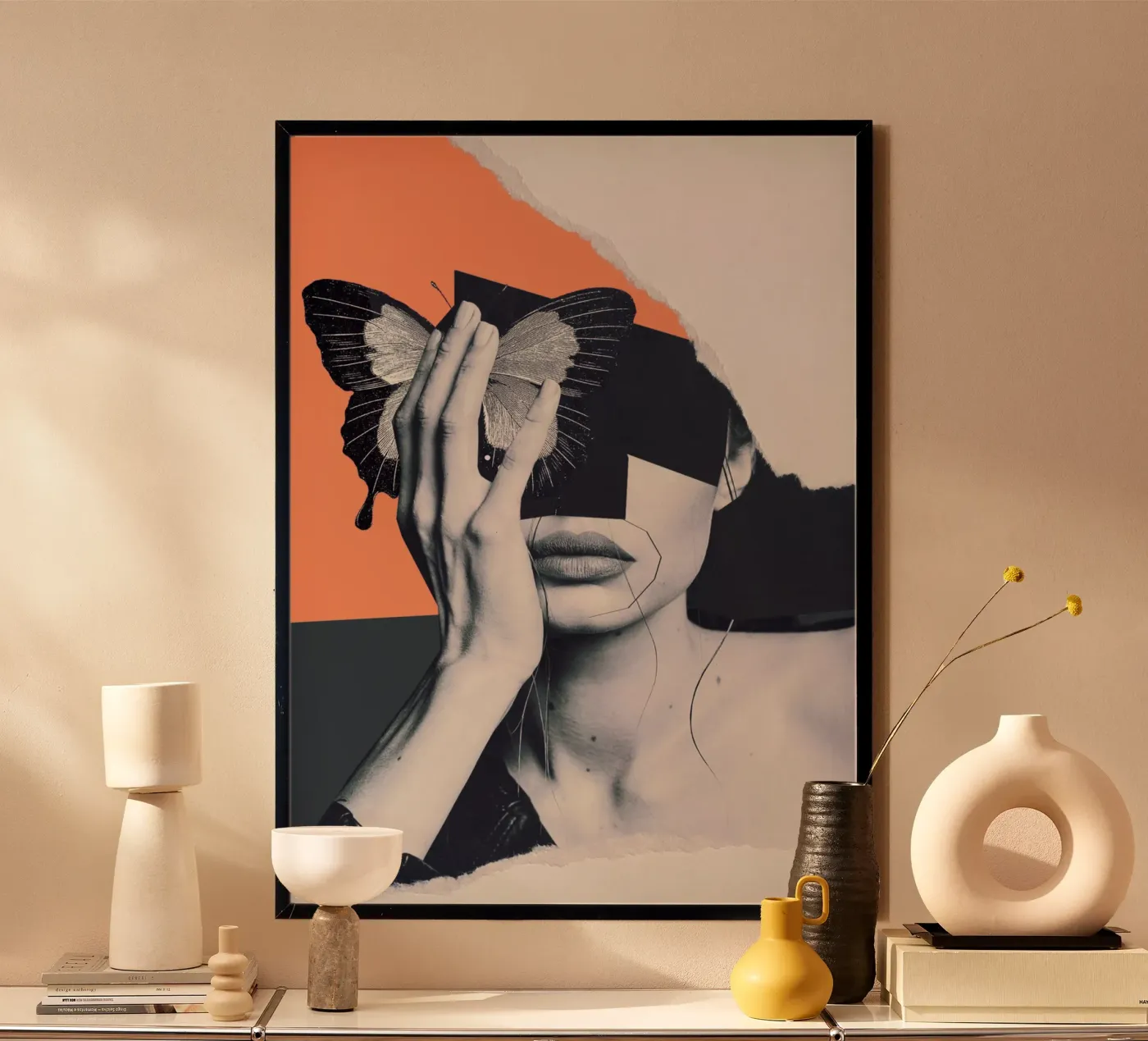 collage arte farfalla poster da dada22