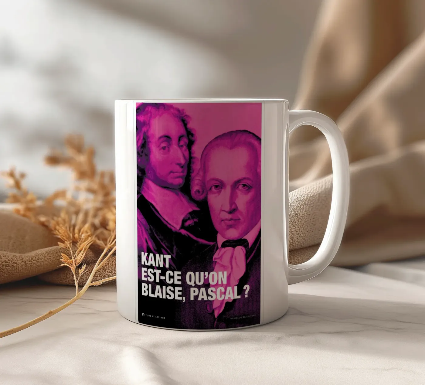 Kant ceramic mug by Fists Et Lettres