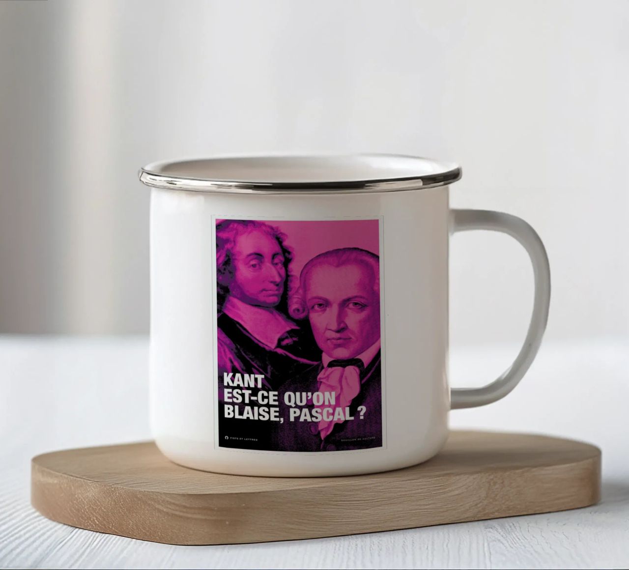 Kant tazza in smalto da Fists Et Lettres