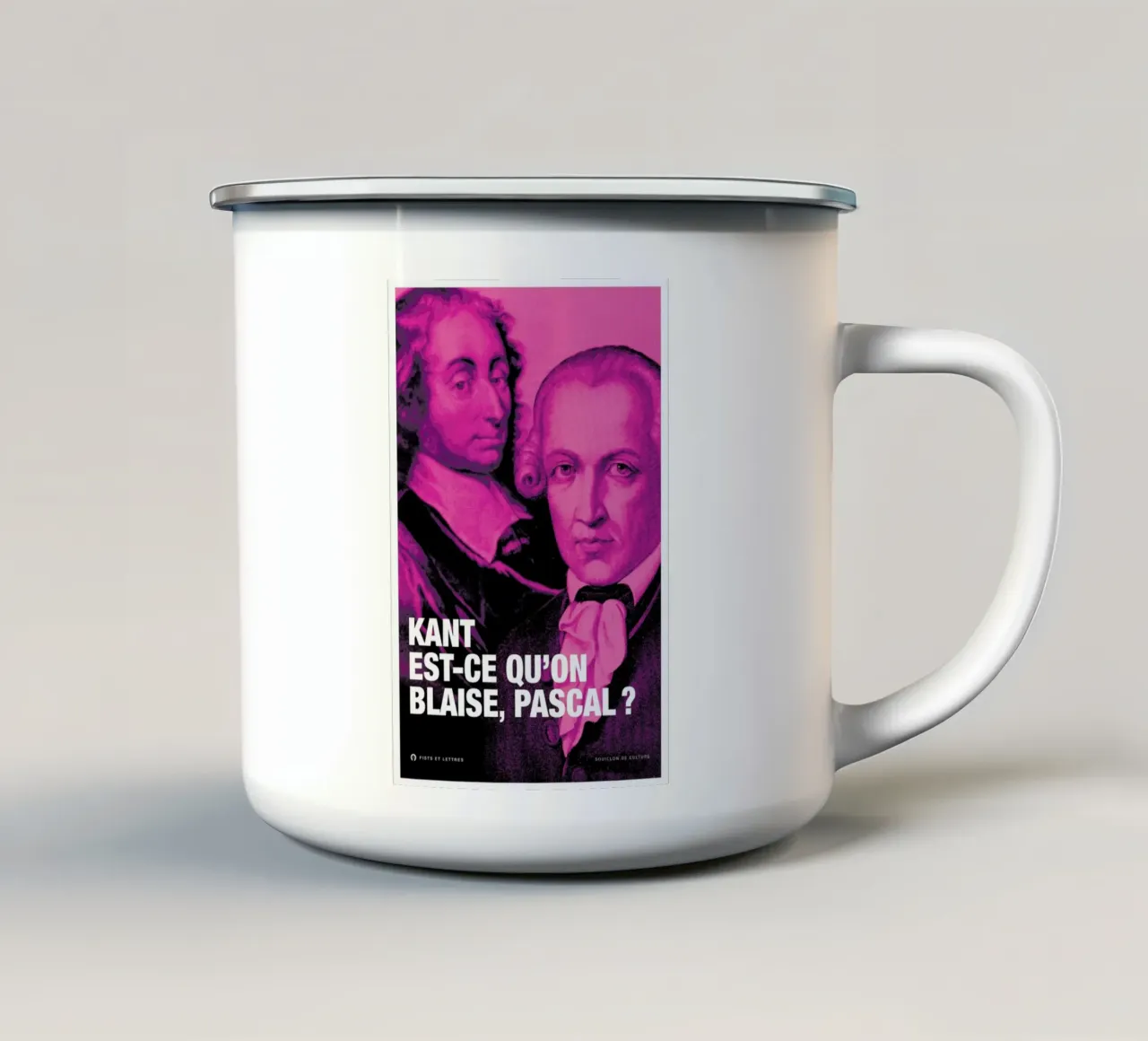 Kant enamel mug by Fists Et Lettres