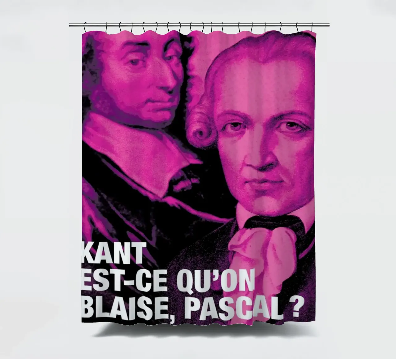 Kant shower curtain by Fists Et Lettres