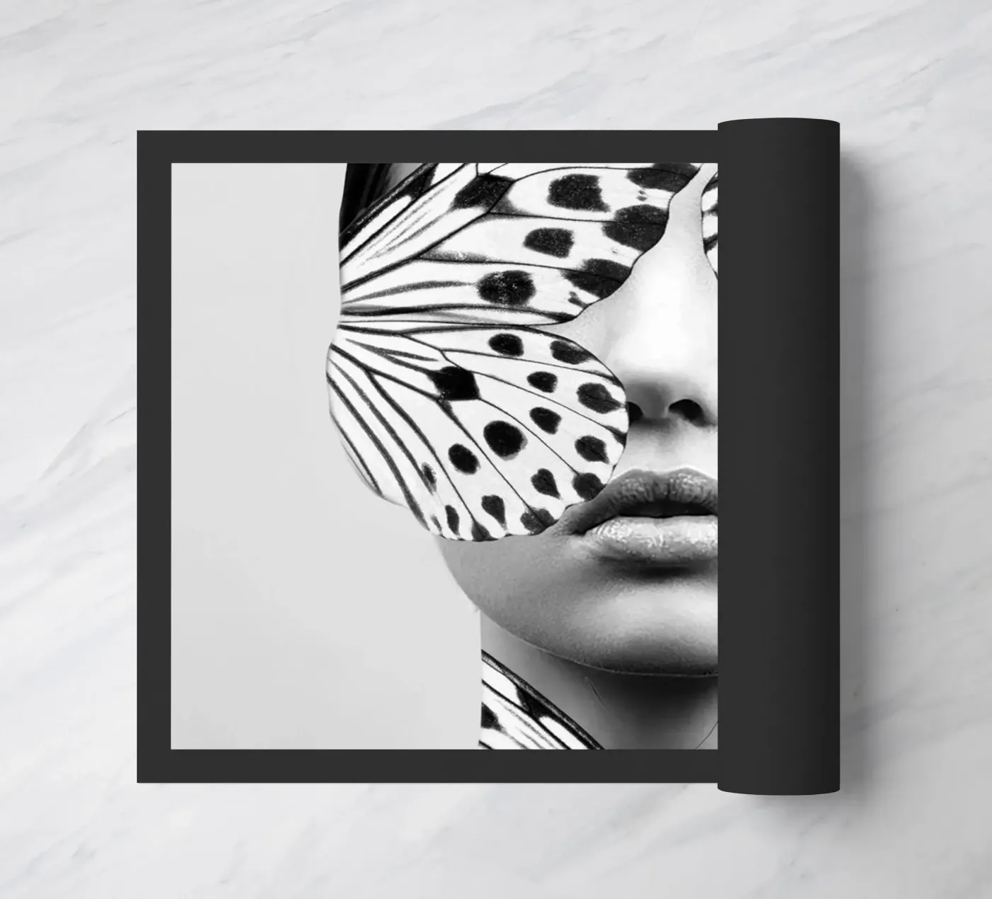 Woman Butterfly deurmat van dada22