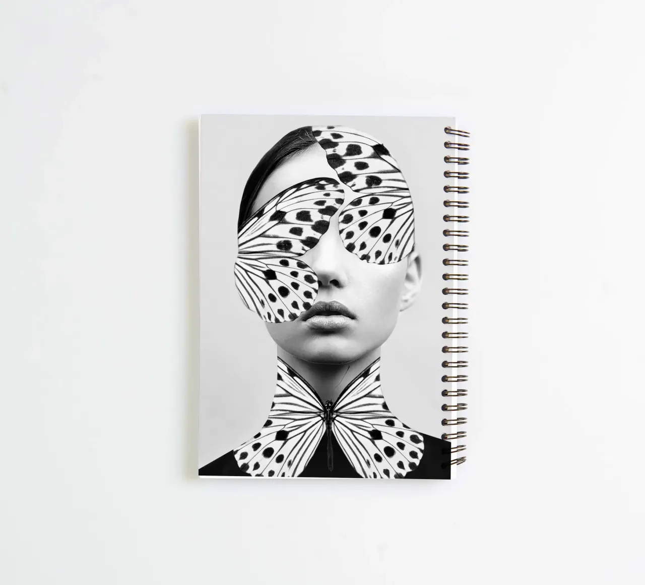 Woman Butterfly spiral notebook by dada22