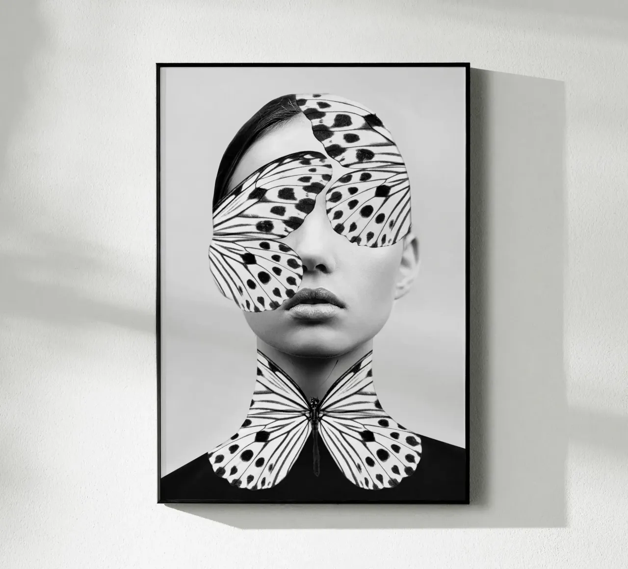 Vrouw Vlinder acryl van dada22