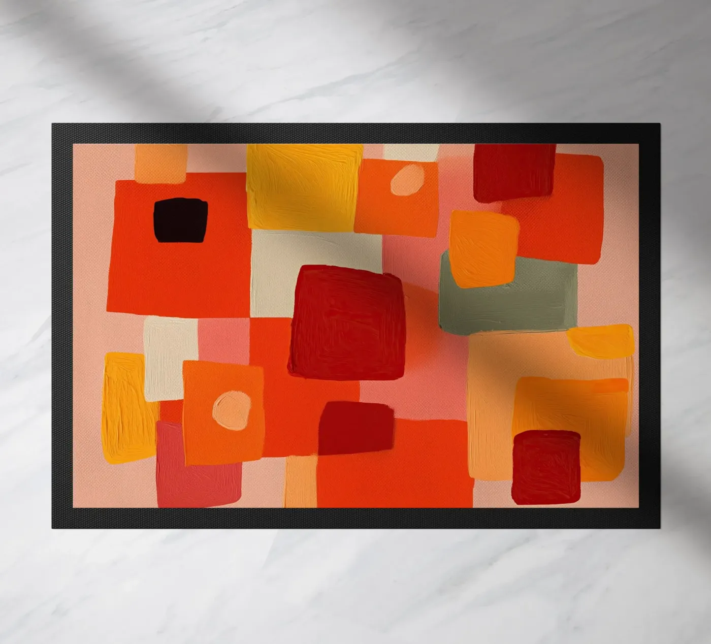 Sunset Blocks Fußmatte von Voyage