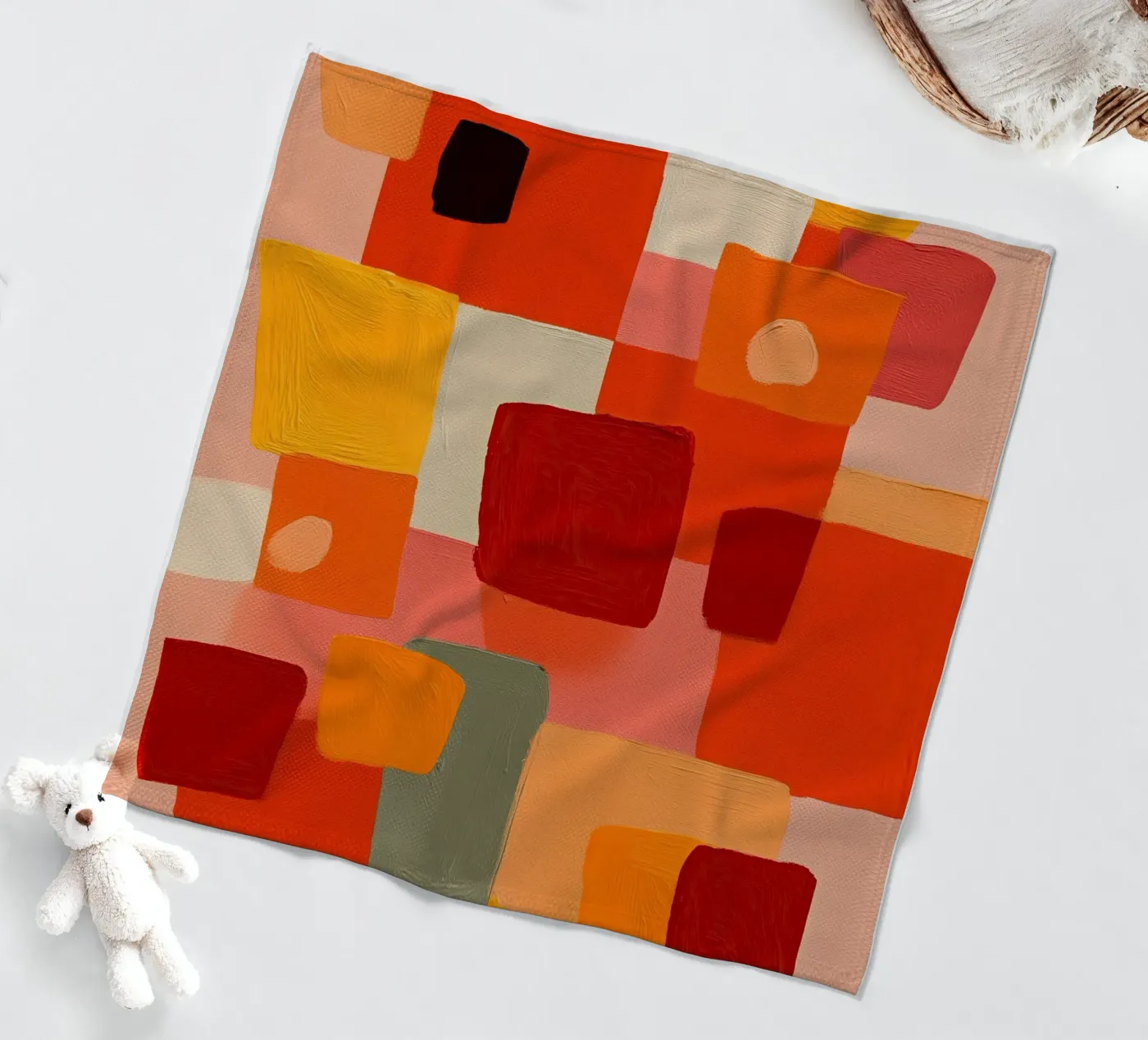 Sunset Blocks Fleecedecke von Voyage