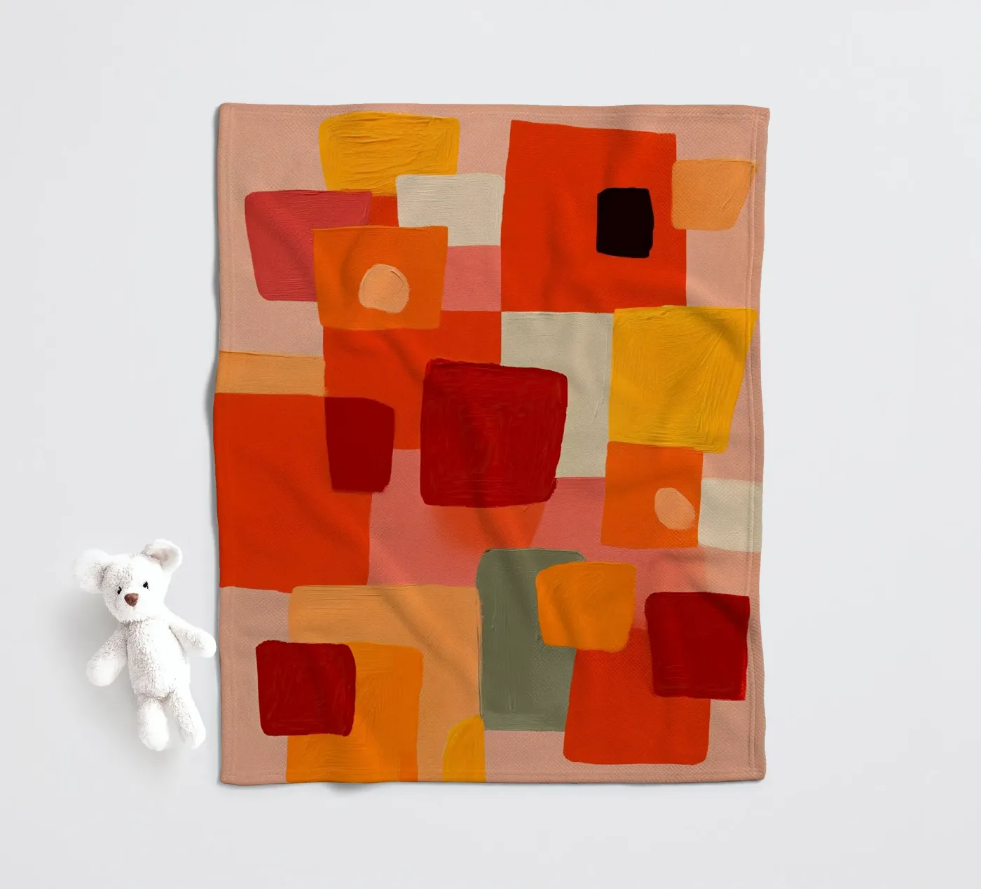 Sunset Blocks Fleecedecke von Voyage