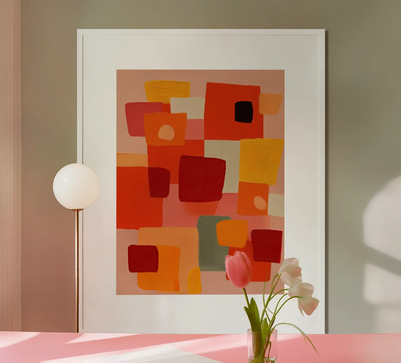Sunset Blocks Poster von Voyage