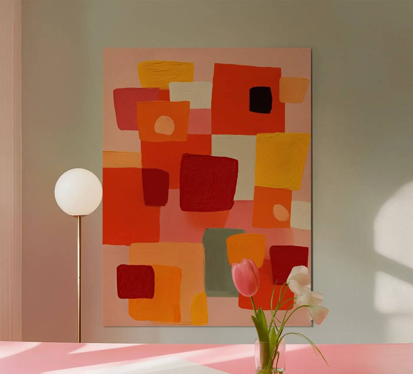 Sunset Blocks Poster von Voyage