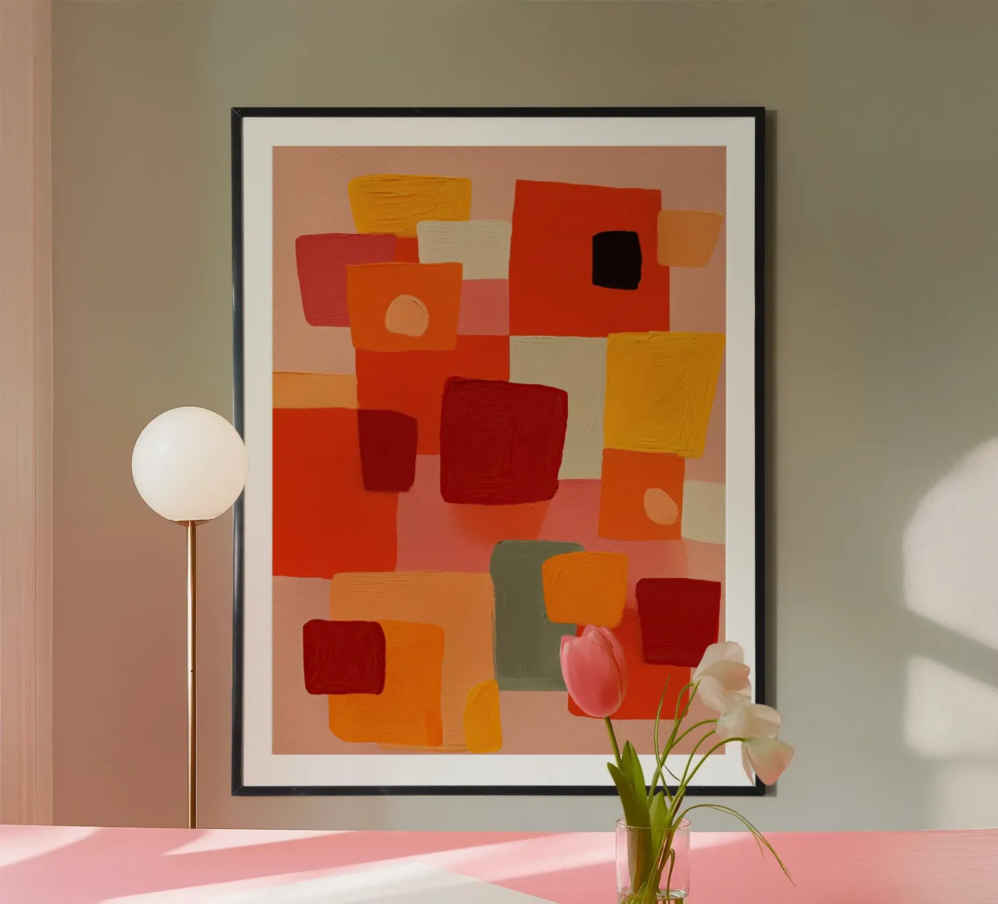 Sunset Blocks Poster von Voyage