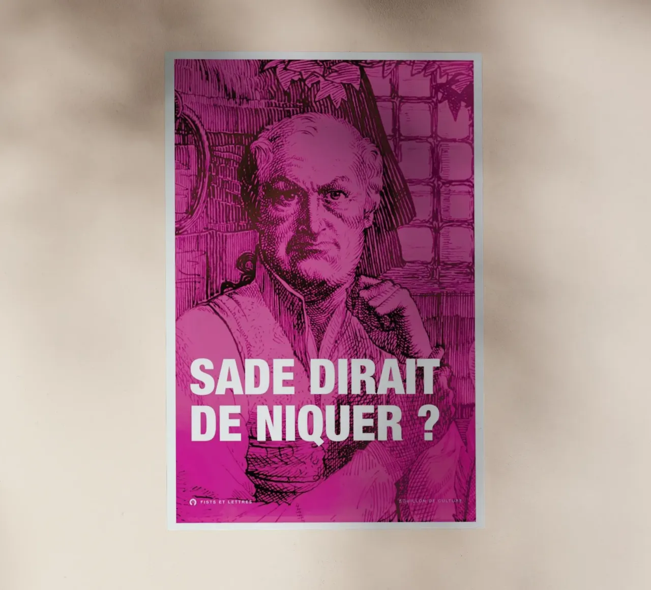 Sade pellicola backlit da Fists Et Lettres