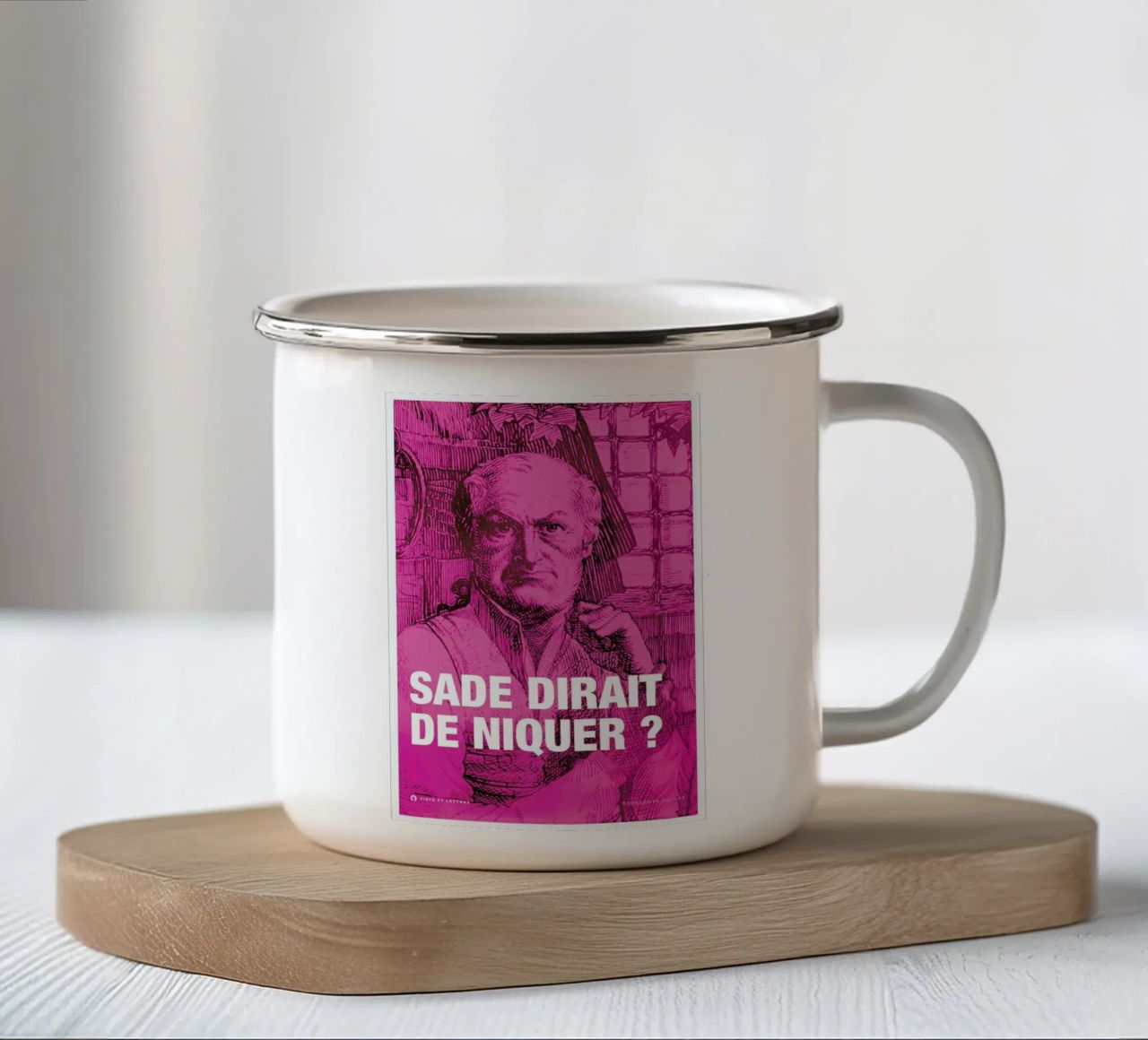 Sade tazza in smalto da Fists Et Lettres
