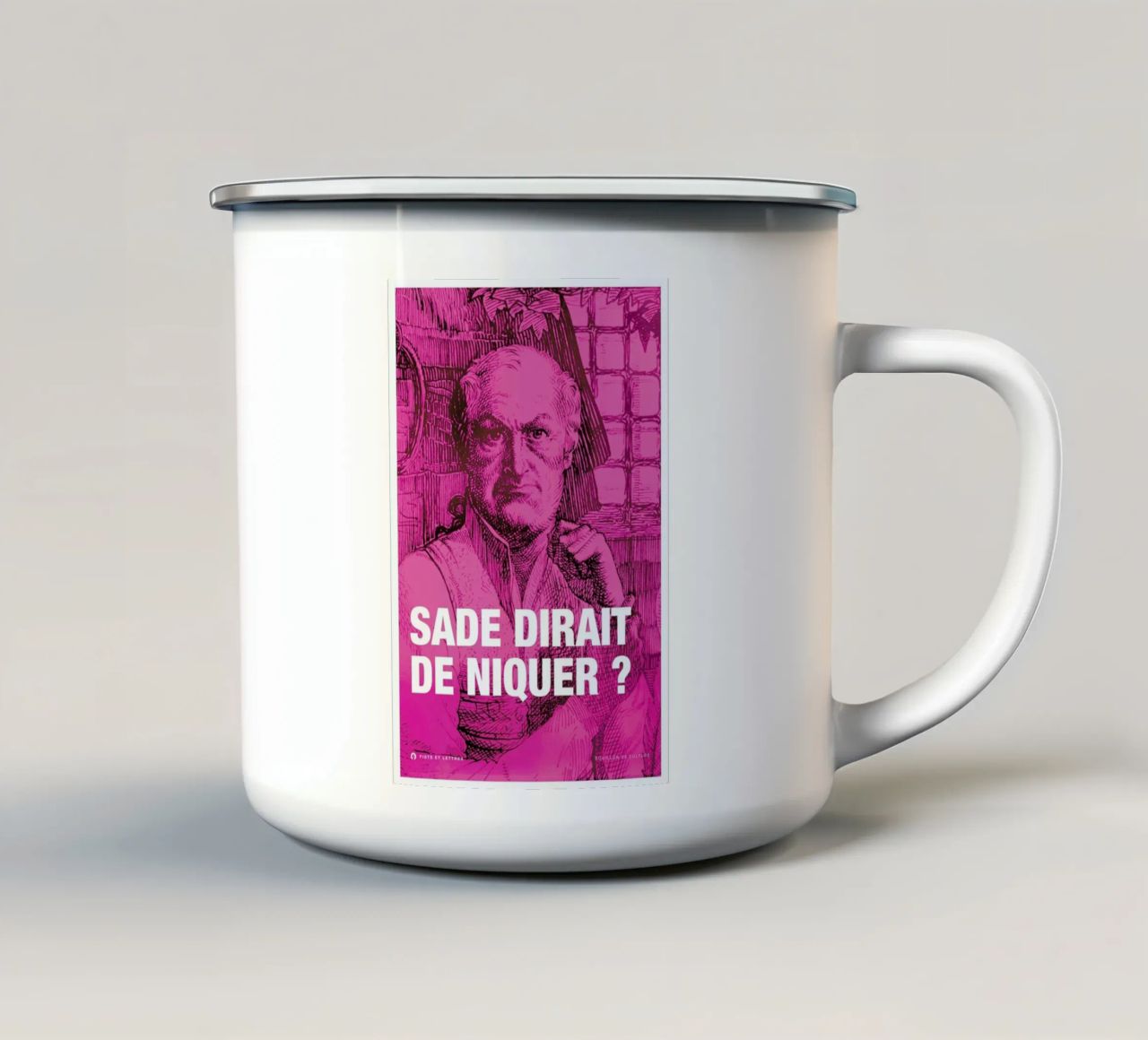 Sade tazza in smalto da Fists Et Lettres