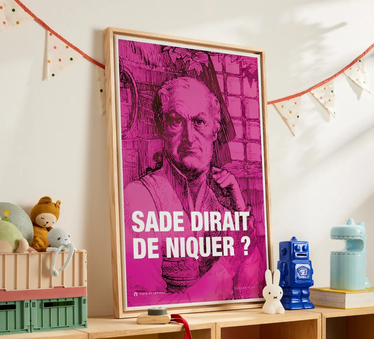 Sade tela da Fists Et Lettres