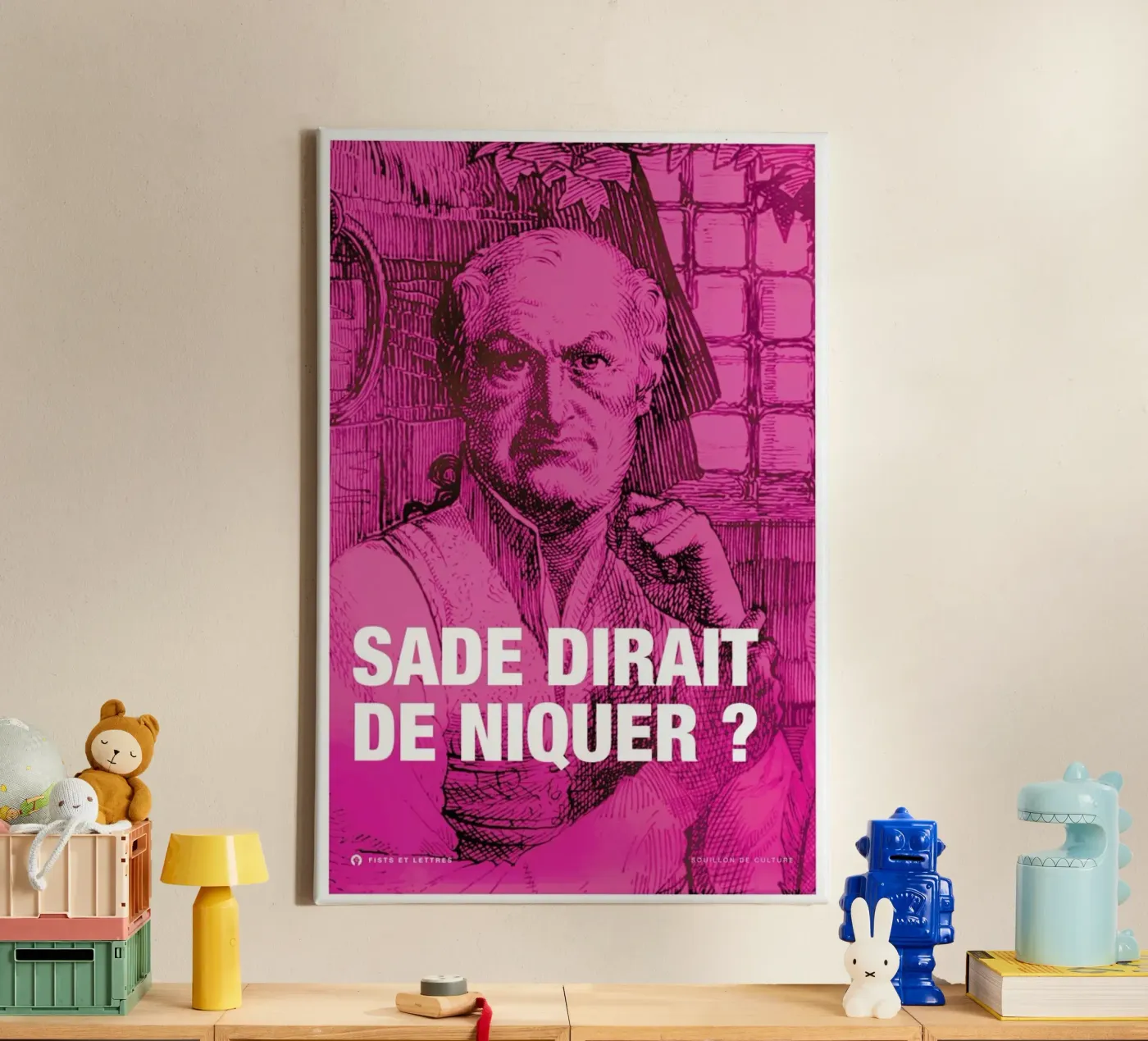 Sade canvas by Fists Et Lettres