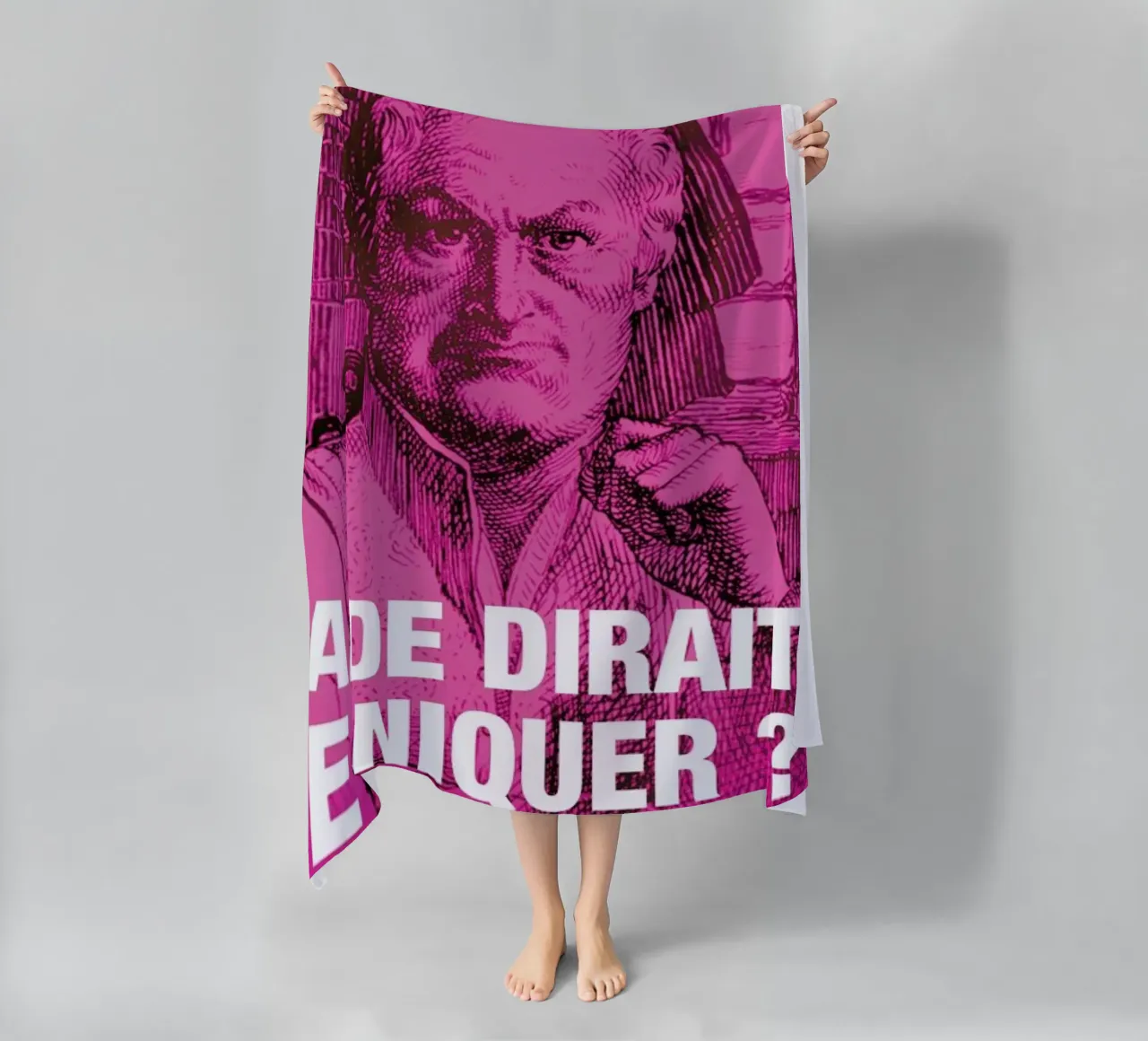 Sade beach towel by Fists Et Lettres