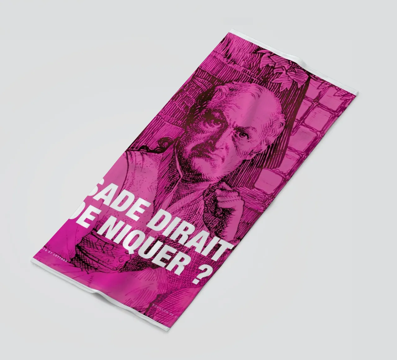 Sade beach towel by Fists Et Lettres