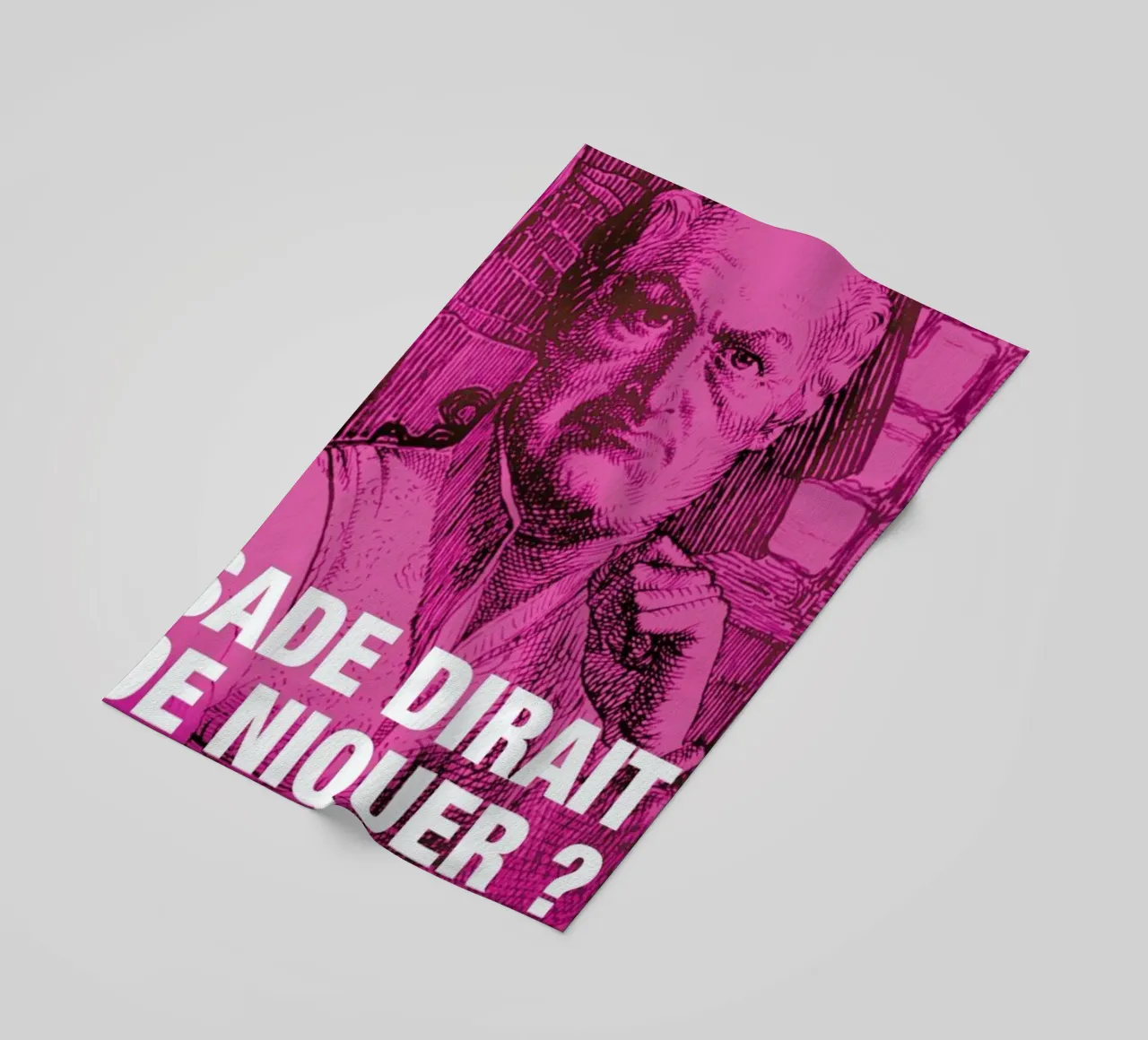 Sade beach towel by Fists Et Lettres