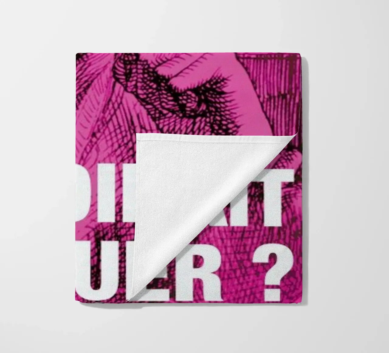 Sade beach towel by Fists Et Lettres