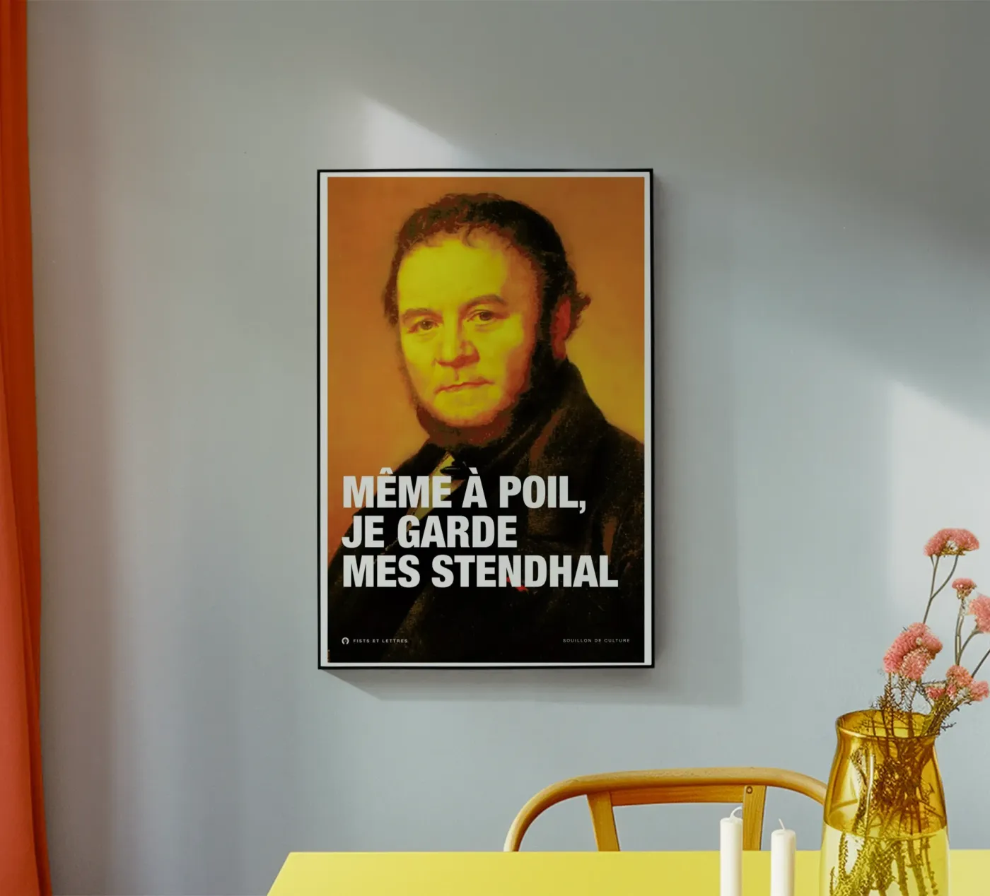 Stendhal acrylic glass by Fists Et Lettres
