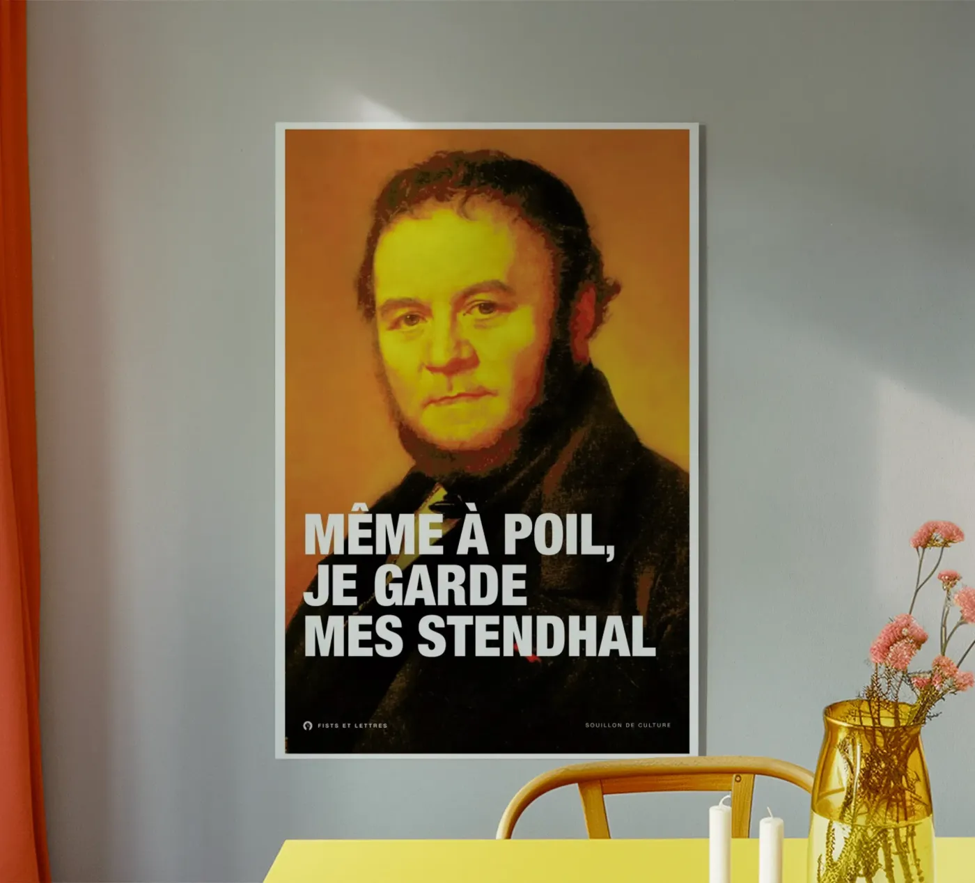 Stendhal acrylic glass by Fists Et Lettres