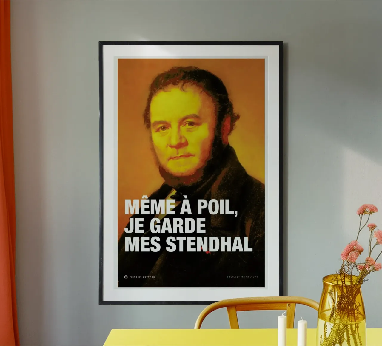 Stendhal poster by Fists Et Lettres