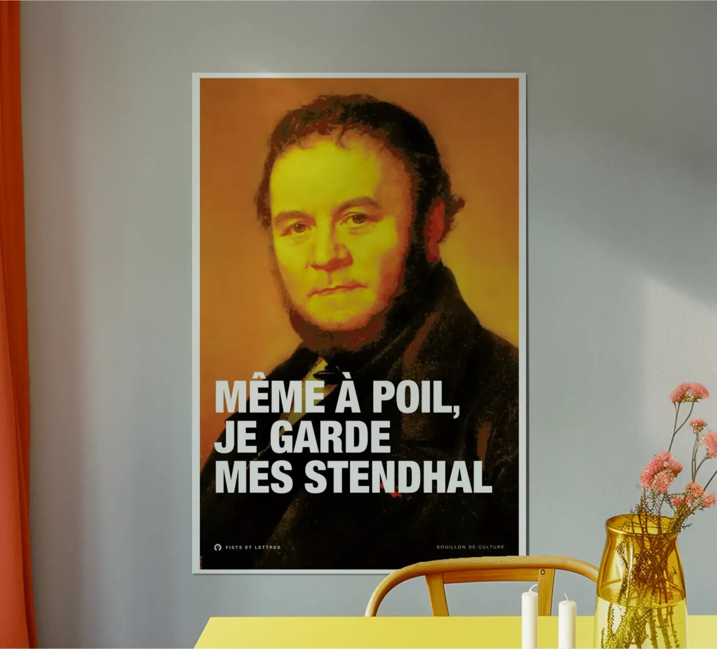 Stendhal poster by Fists Et Lettres
