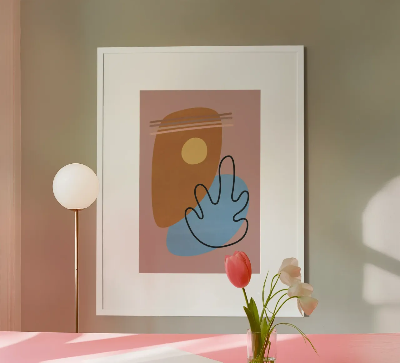 Stagno da giardino poster con telaio in alluminio da amini54