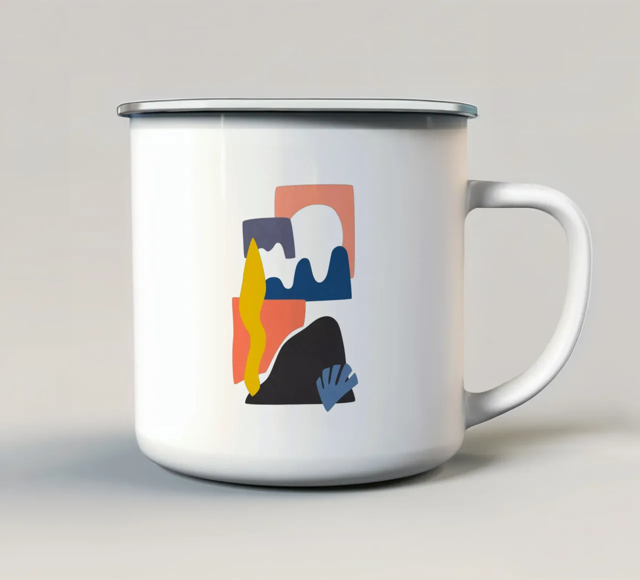 Forme dell'orizzonte tazza in smalto da amini54