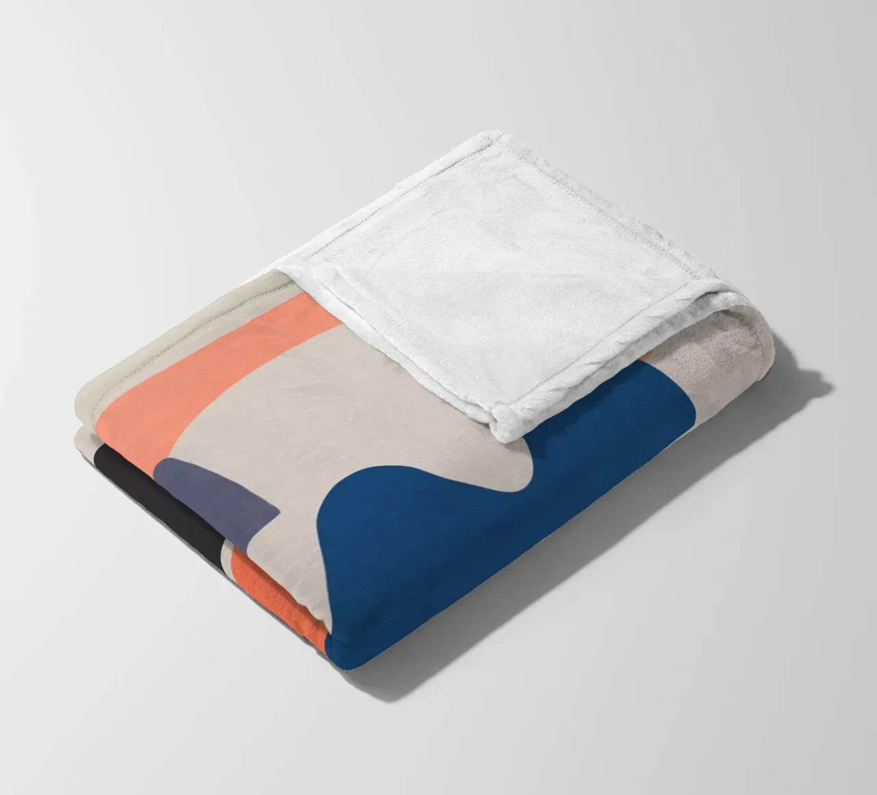 Horizon Shapes fleece blanket by amini54